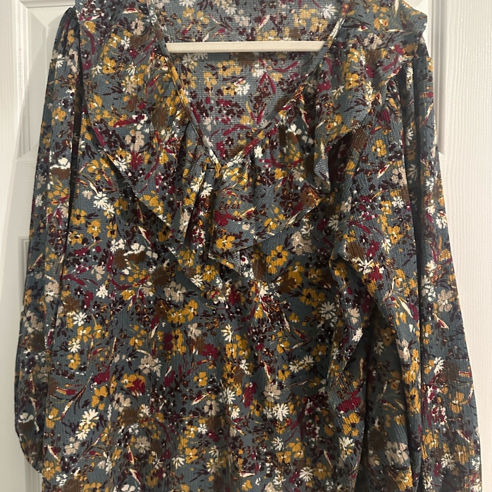 Ann Taylor Multicolor Floral Blouse